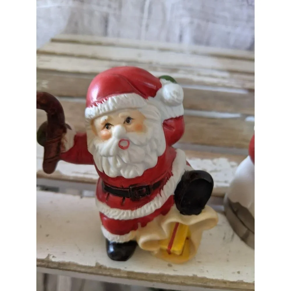 Artmark‎ here comes Santa set Xmas decor statue fig